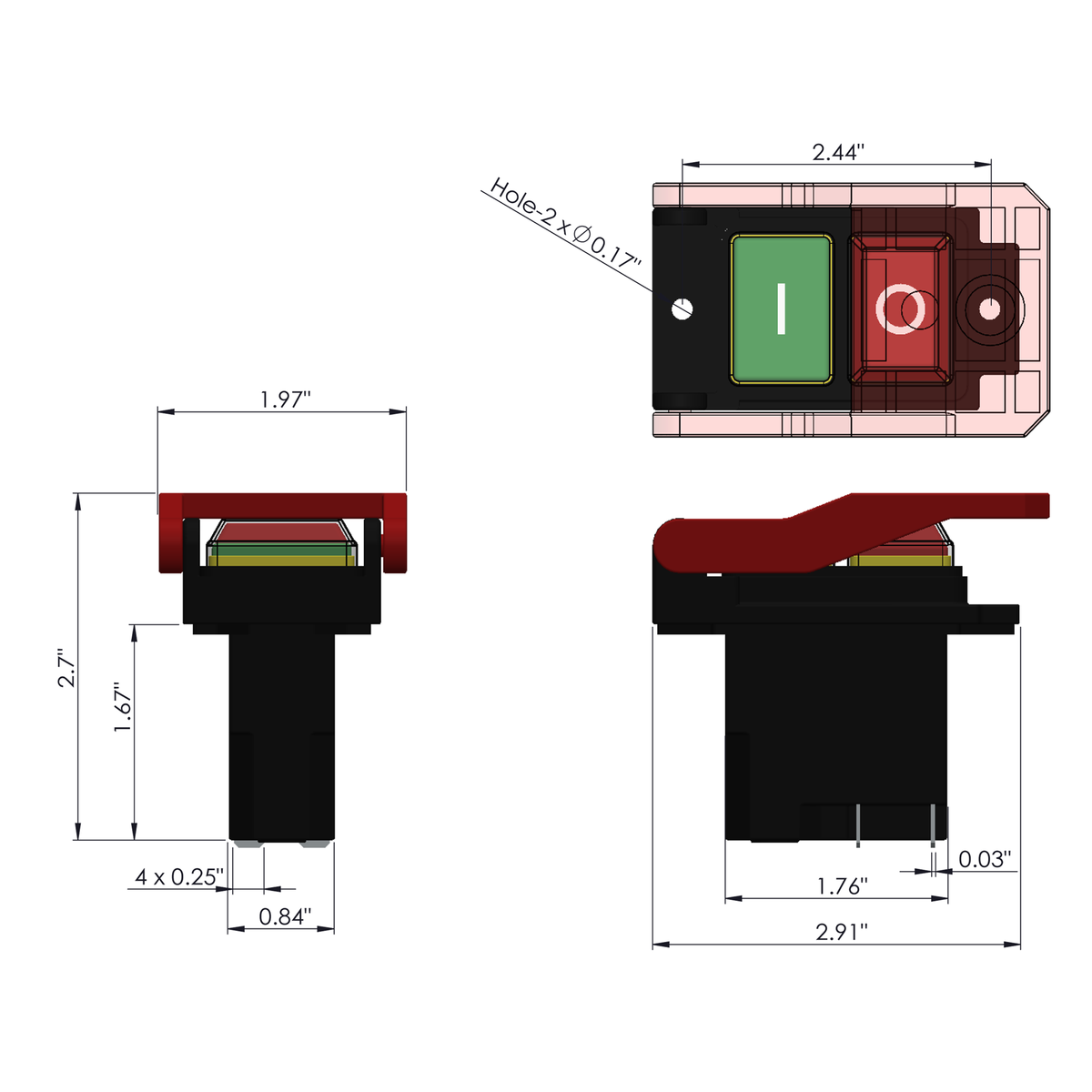 Electromagnetic Switch-a set of 5pcs