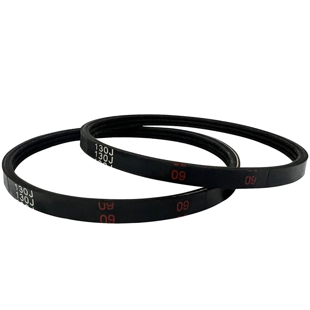 Two black belts with visible branding on a white background｜card