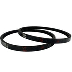 Two black belts with visible branding on a white background｜card