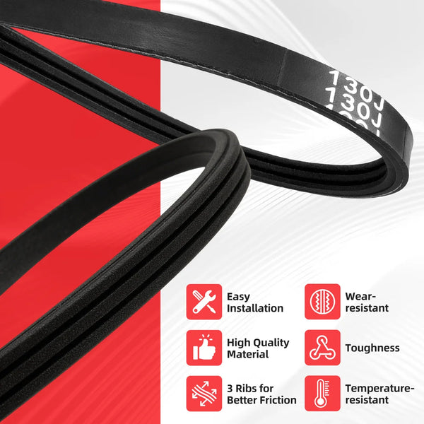 Black belt with text and icons on a red and white background｜card