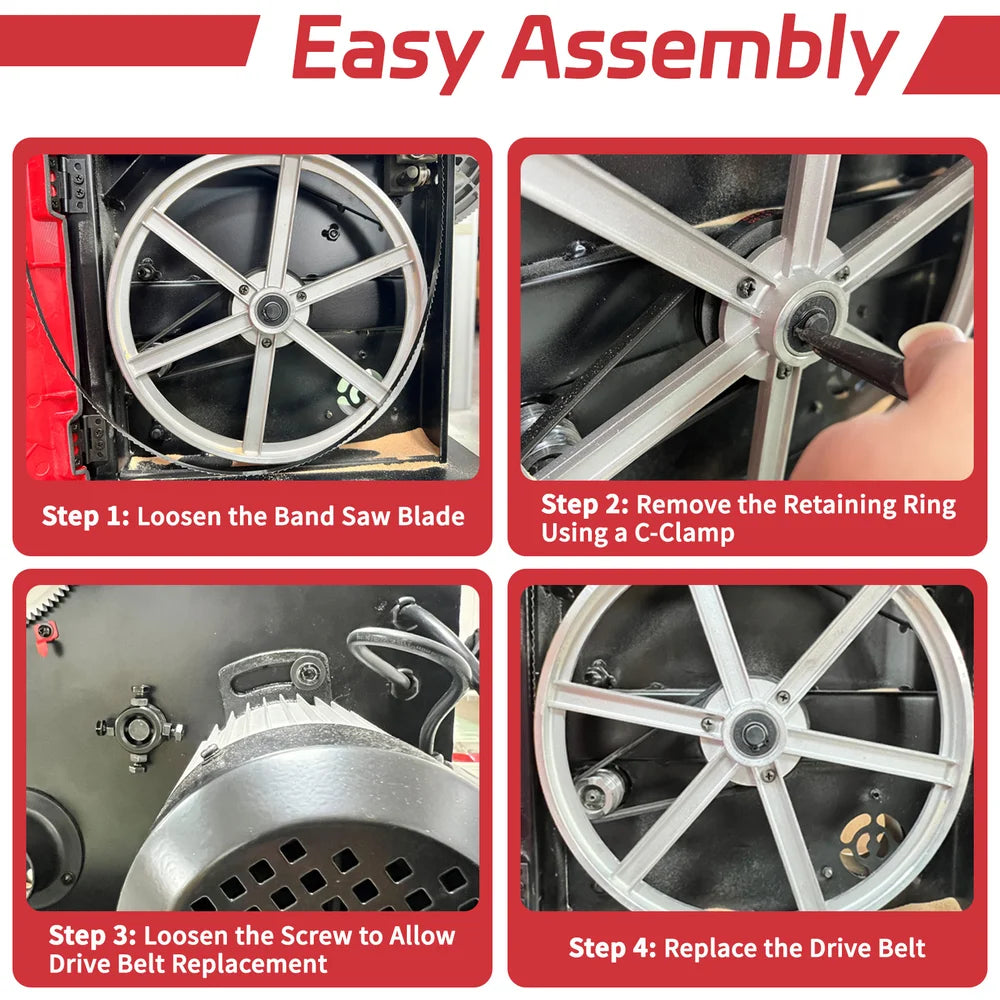 Step-by-step guide for easy assembly of a machine with images and text instructions.｜card